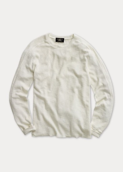 Men's Ralph Lauren Textured Crewneck T Shirts | 146803OAK